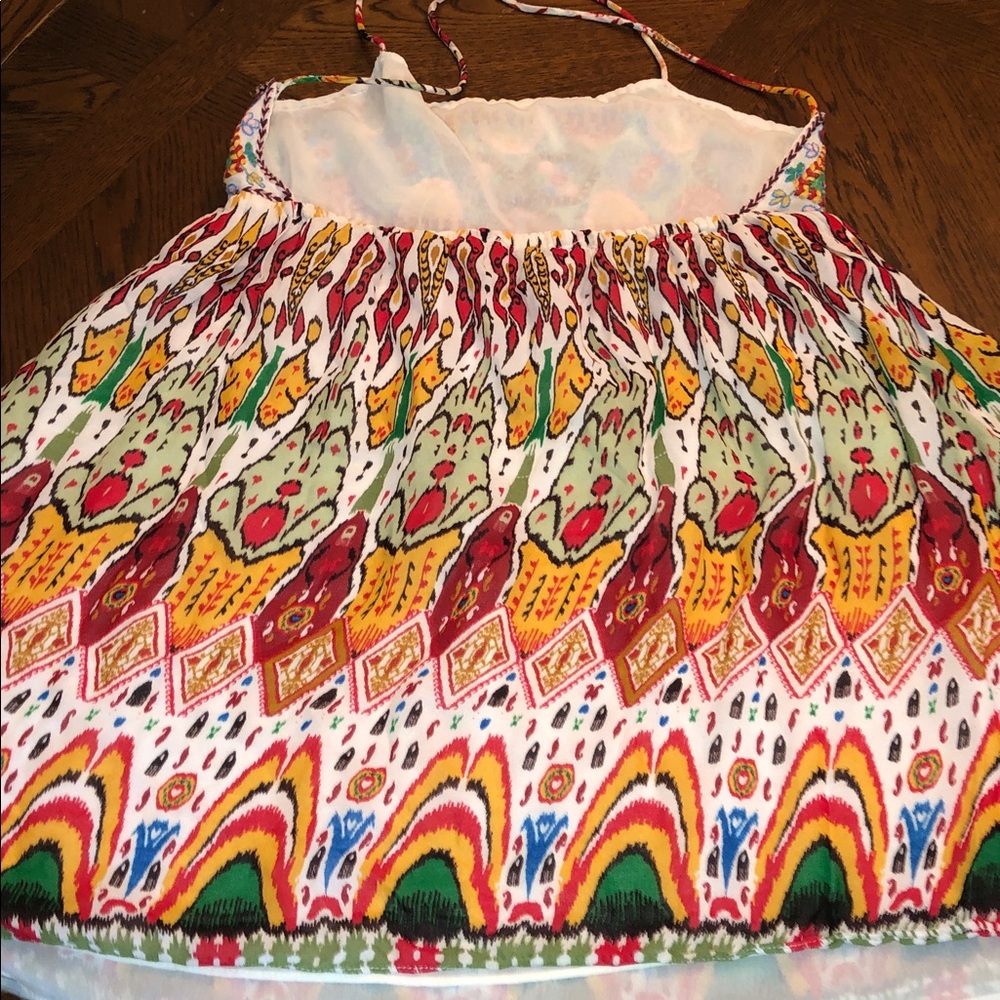 Zara Women’s Boho Embroidered Sequin Halter Sundress Size S‎ Multicolor Festival - Picture 5 of 6